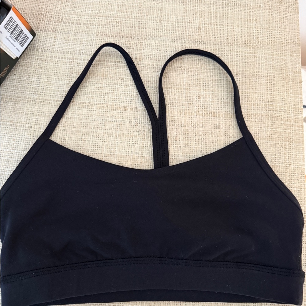 Lululemon Flow Y Bra Nulu Athletica Black Sports Bra